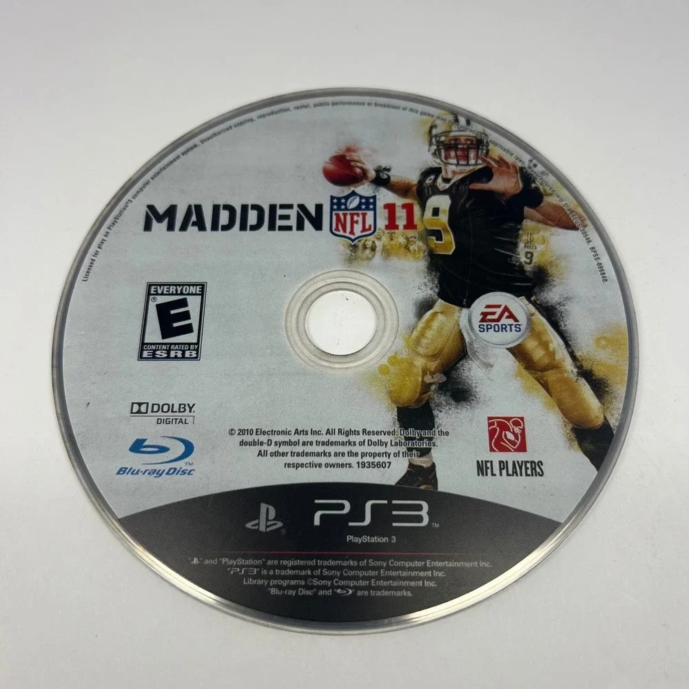 Madden NFL 11 Video Game‎ Disc Only Sony PlayStation 3 PS3 EA Sports